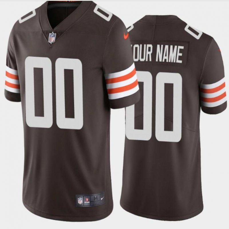 Men's Cleveland Browns Customized 2020 New Brown Team Color Vapor Untouchable NFL Stitched Limited Jersey