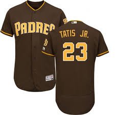 Men's San Diego Padres #23 Fernando Tatis Jr.  Coffee Flex Base Stitched MLB Jersey