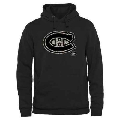 Men's Montreal Canadiens Black Rink Warrior Pullover Hoodie