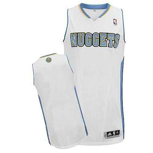 Revolution 30 Nuggets Blank White Stitched NBA Jersey