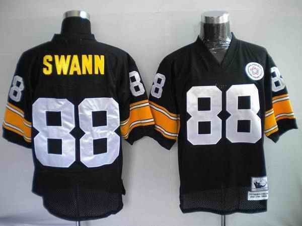 Mitchell & Ness Steelers #88 Lynn Swann Black Stitched Throwback NFL Jersey