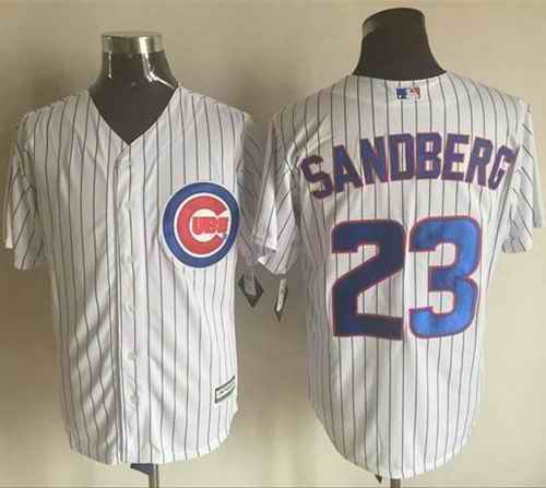 Cubs #23 Ryne Sandberg White New Cool Base Stitched MLB Jersey