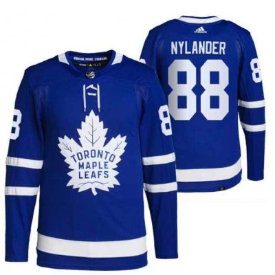 Men's Toronto Maple Leafs #88 William Nylander 2021 Blue Stitched NHL Jersey