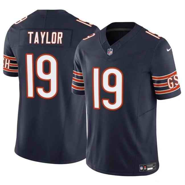 Youth Chicago Bears #19 Tory Taylor Navy 2023 F.U.S.E. Vapor Stitched Football Jersey