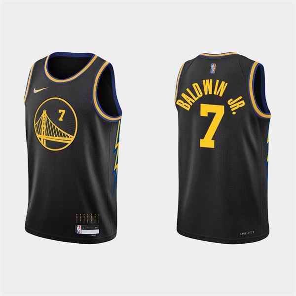 Men's Golden State Warriors #7 Patrick Baldwin Jr. 2022 Black Stitched Basketball Jersey