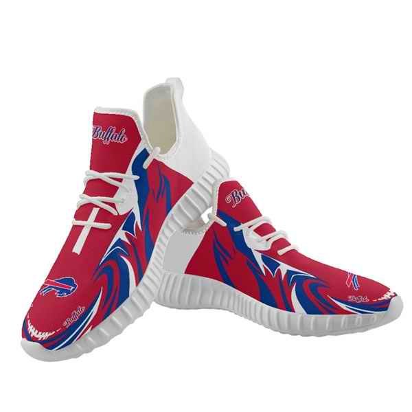 Men's Buffalo Bills Mesh Knit Sneakers/Shoes 013