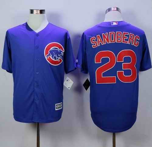 Cubs #23 Ryne Sandberg Blue New Cool Base Stitched MLB Jersey