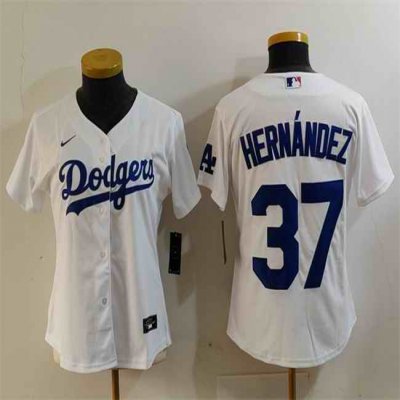 Women's Los Angeles Dodgers #37 Teoscar Hern