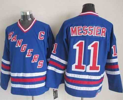 Rangers #11 Mark Messier Blue CCM Heroes of Hockey Alumni Stitched NHL Jersey