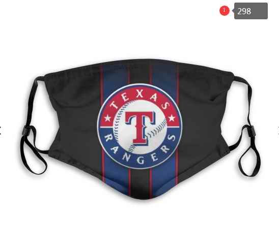 Texas Rangers Face Mask 002 Filter Pm2.5 (Pls check description for details)