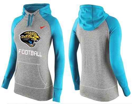 Women's Nike Jacksonville Jaguars Performance Hoodie Grey & Blue