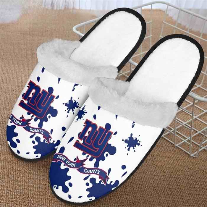 Men's New York Giants Team Logo Staycation Slippers/Shoes(Pls check description for details) 001