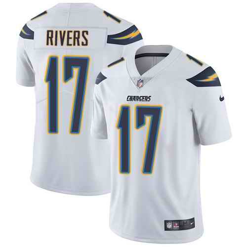 Men's Los Angeles Chargers  #17 Philip Rivers White Vapor Untouchable Limited Stitched NFL Jersey