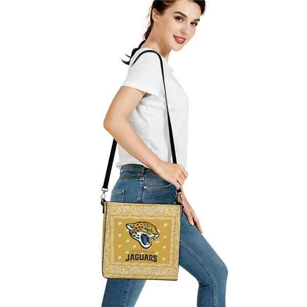 Jacksonville Jaguars PU Leather Bucket Handbag 001(Pls Check Description For Details)