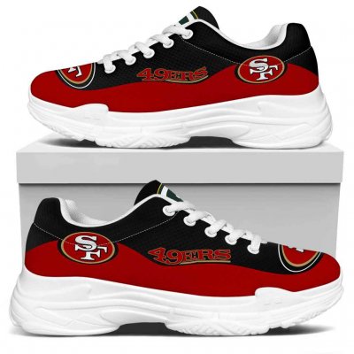 Men's San Francisco 49ers Edition Chunky Sneakers With Line 003