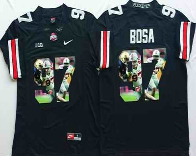 Buckeyes #97 Joey Bosa Black Player Fashion Stitched NCAA Jersey