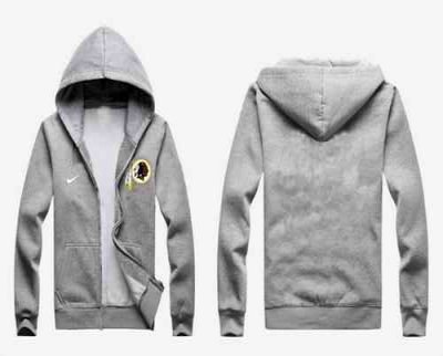 Nike Washington Redskins Authentic Logo Hoodie Grey