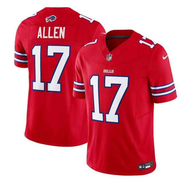 Youth Buffalo Bills #17 Josh Allen Red 2023 F.U.S.E. Vapor Untouchable Limited Stitched Football Jersey