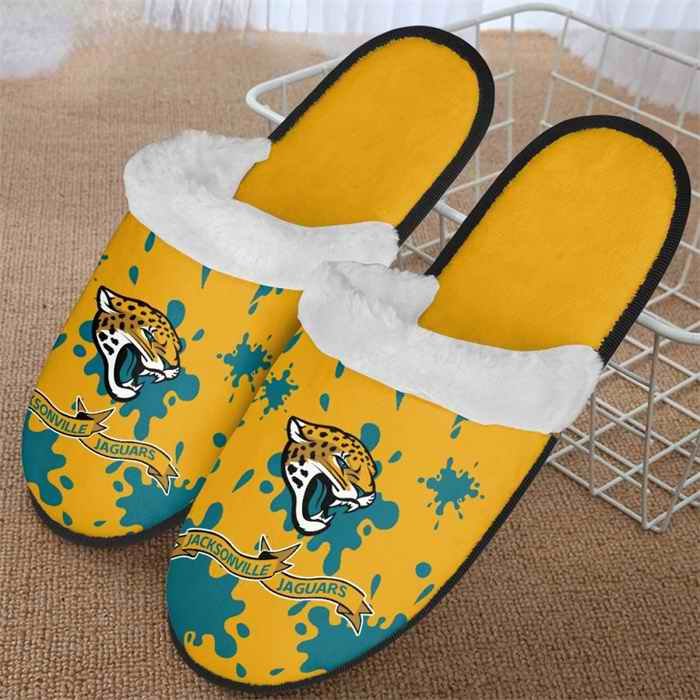 Men's Jacksonville Jaguars Team Logo Staycation Slippers/Shoes(Pls check description for details) 002