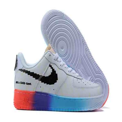 Women's Air Force 1 Low Top White Shoes 079