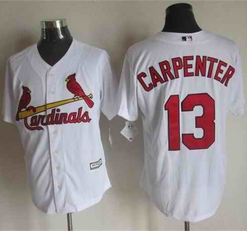 Cardinals #13 Matt Carpenter White New Cool Base Stitched MLB Jersey