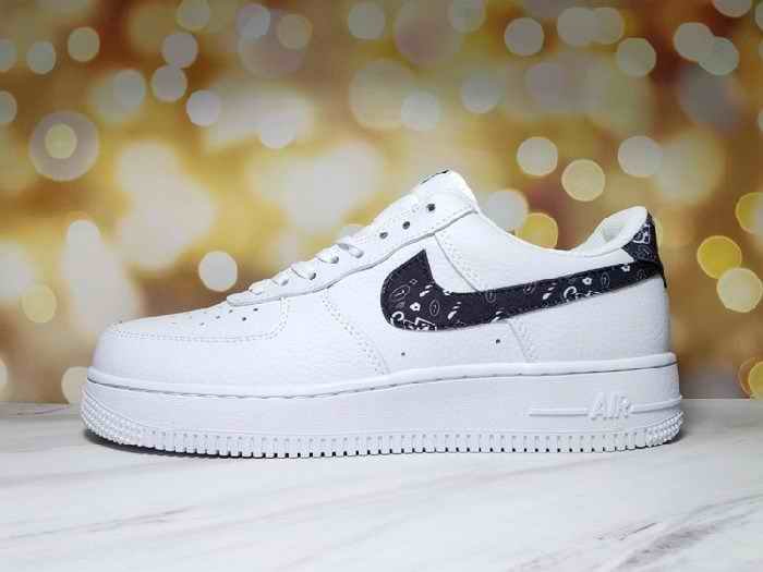 Men's Air Force 1 Low White/Black Shoes 0179