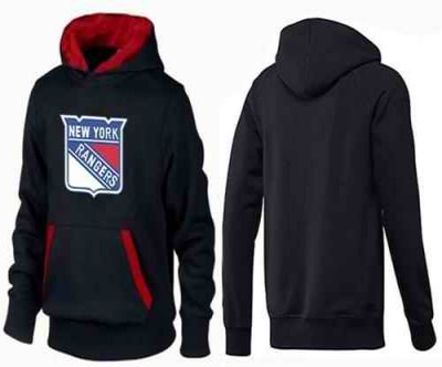 New York Rangers Pullover Hoodie Black & Red