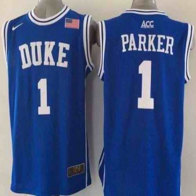 Blue Devils #1 Jabari Parker Blue Basketball New Stitched NCAA Jersey