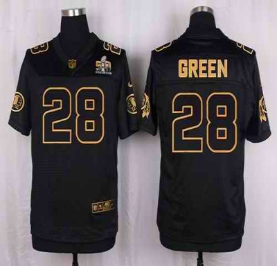 Nike Redskins #28 Darrell Green Black Men's Stitched NFL Elite Pro Line Gold Collection Jersey