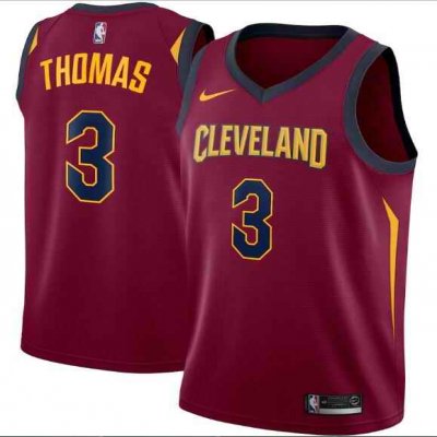 Men's Cleveland Cavaliers #3 Isaiah Thomas Red Icon Edition Swingman Stitched Jersey