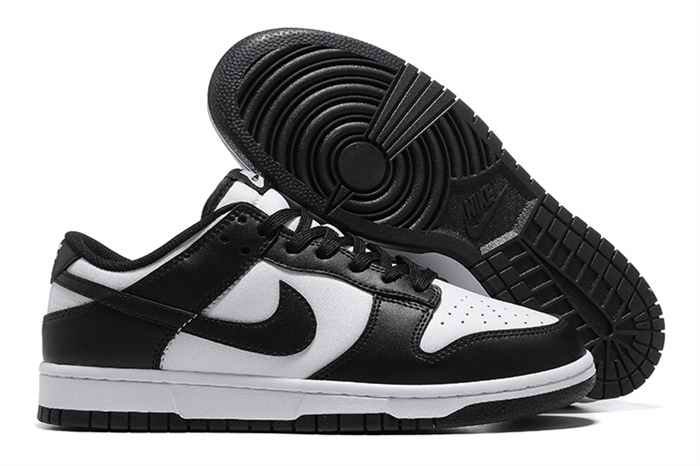 Men's Dunk Low Black White Shoes 0236