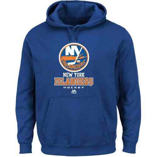 New York Islanders Majestic Critical Victory VIII Fleece Hoodie Royal Blue