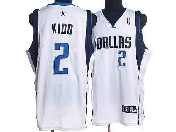 Mavericks #2 Jason Kidd Stitched NBA White Jersey