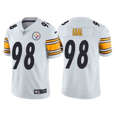 Men's Pittsburgh Steelers #98 DeMarvin Leal White Vapor Untouchable Limited Stitched Jersey