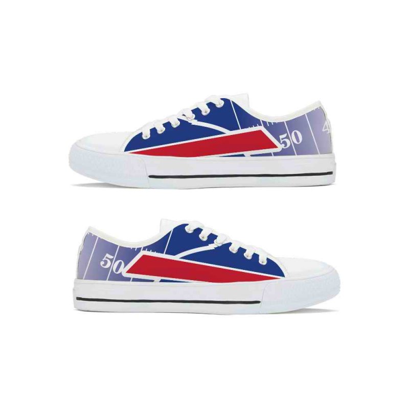 Women's Buffalo Bills Low Top Canvas Sneakers 002