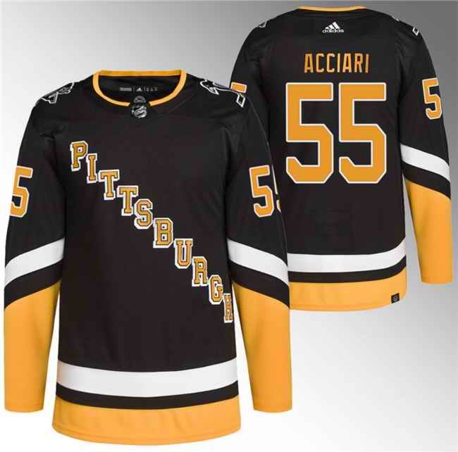 Men's Pittsburgh Penguins #55 Noel Acciari Black 2021/22 Alternate Primegreen Stitched Jersey