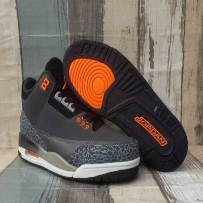 Men's Running weapon Air Jordan 3 Black Shoes 0101