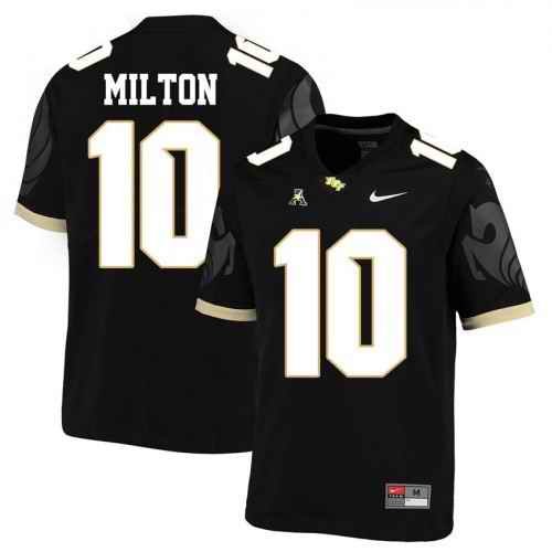 Men's UCF Knights #10 Mckenzie Milton Black 19/20 Stitched Jersey