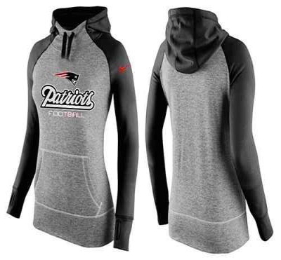 Women's Nike New England Patriots Performance Hoodie Grey & Black