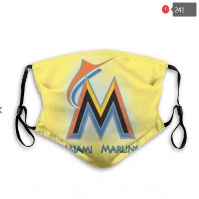 Miami Marlins Face Mask 005 Filter Pm2.5 (Pls check description for details)