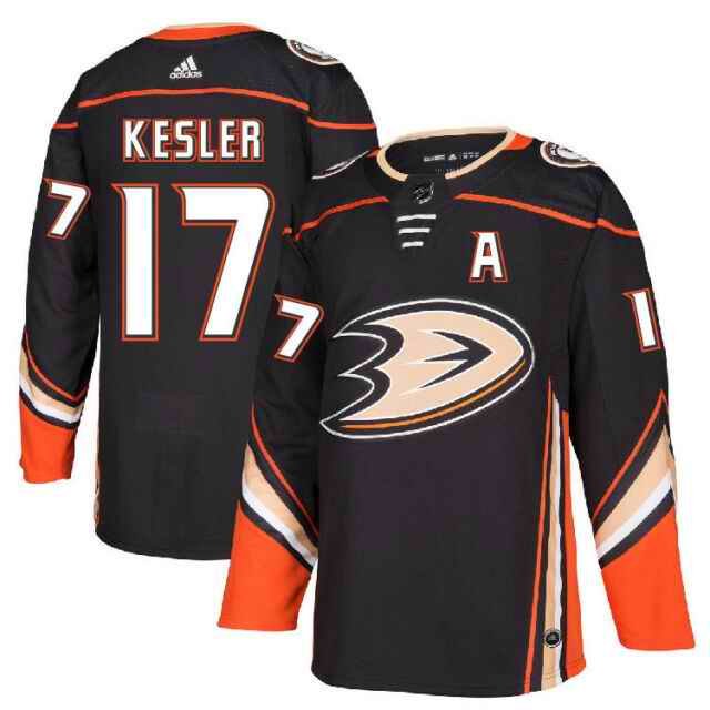 Men's Adidas Anaheim Ducks #17 Ryan Kesler Black Stitched NHL Jersey