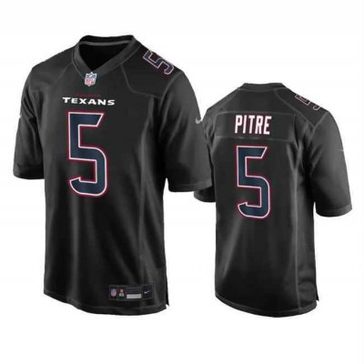 Men's Houston Texans #5 Jalen Pitre Black Fashion Vapor Untouchable Limited Stitched Football Jersey