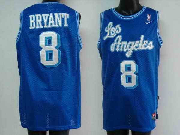 Lakers #8 Kobe Bryant Stitched Blue NBA Jersey