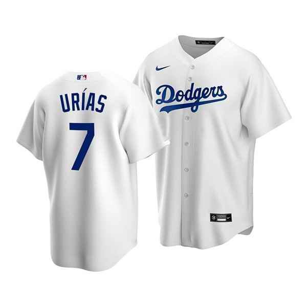 Men's Los Angeles Dodgers #7 Julio Urias White 2020 Stitched Jersey