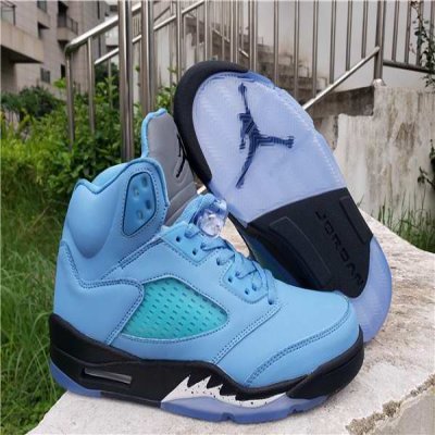 Men's Running Weapon Air Jordan 5 Blue Shoes 061