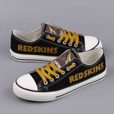 Women's NFL Washington Redskins Repeat Print Low Top Sneakers 001