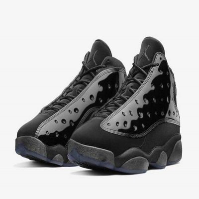 Men's Running Weapon Air Jordan 13 Black Shoes 044