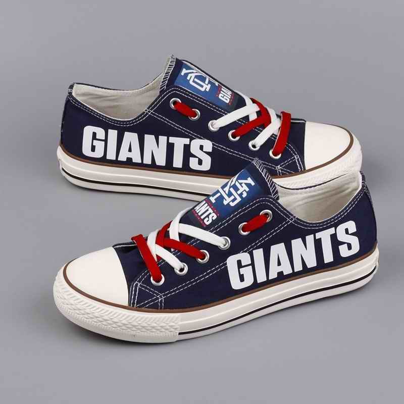 Women's NFL New York Giants Repeat Print Low Top Sneakers 008