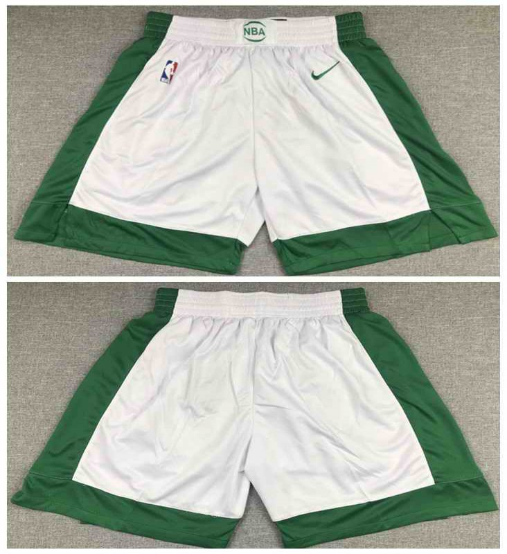 Men's Boston Celtics White Shorts (Run Small)