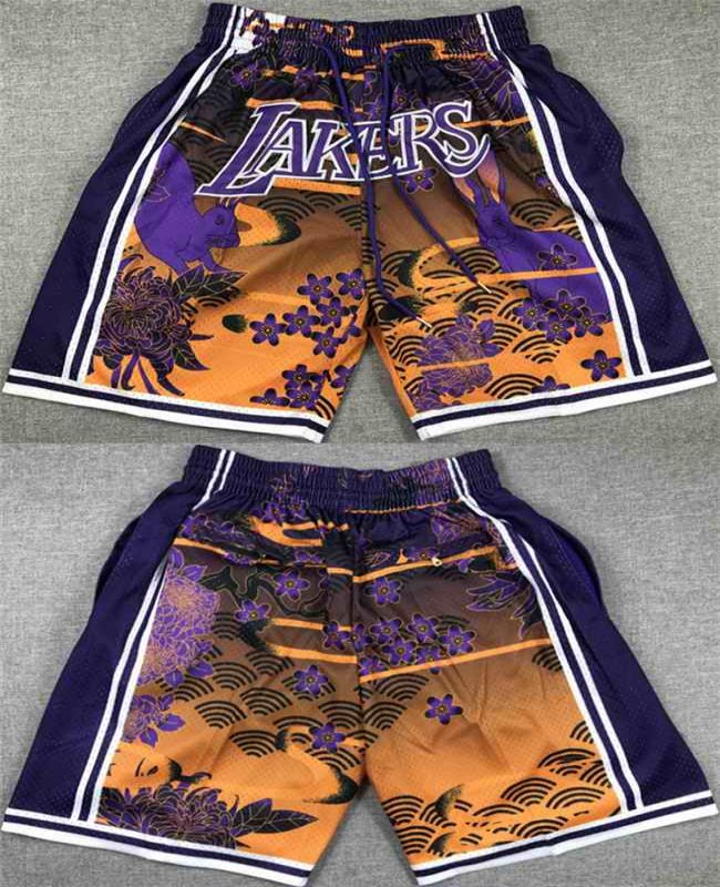 Men's Los Angeles Lakers Purple/Yellow Shorts